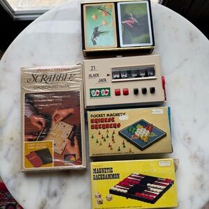 Vintage Pocket Travel Board Game Set